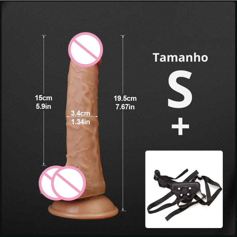 Massageador Dildo Realista Hieha