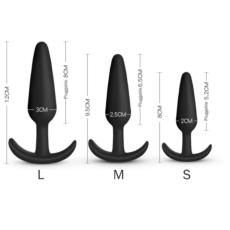Plug Massageador Anal em Silicone