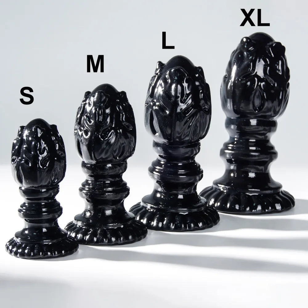 Plug Masturbador Anal Flor de Lotus XL Dildo com Ventosa