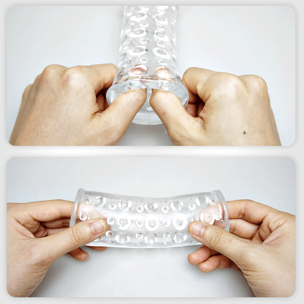 Masturbador Masculino de Silicone Massagem Com Prazer Intenso