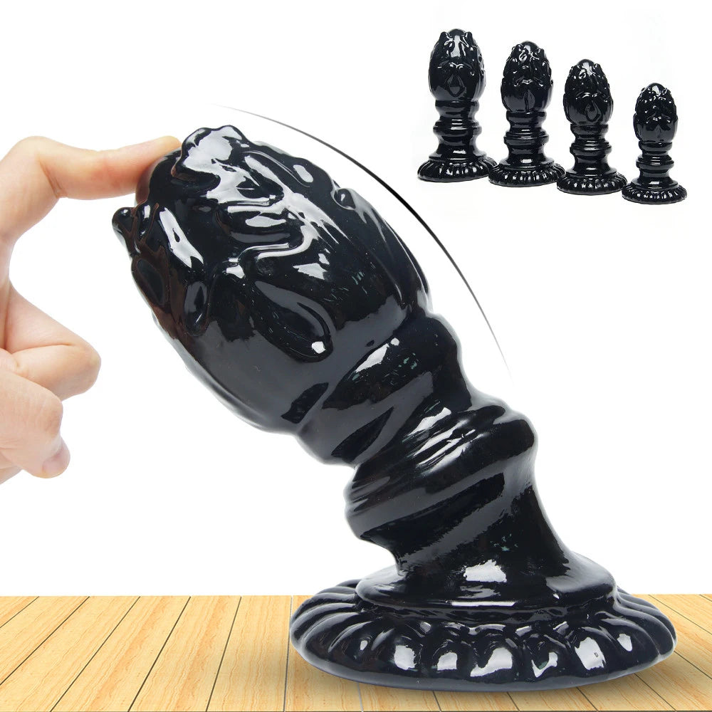 Plug Masturbador Anal Flor de Lotus XL Dildo com Ventosa