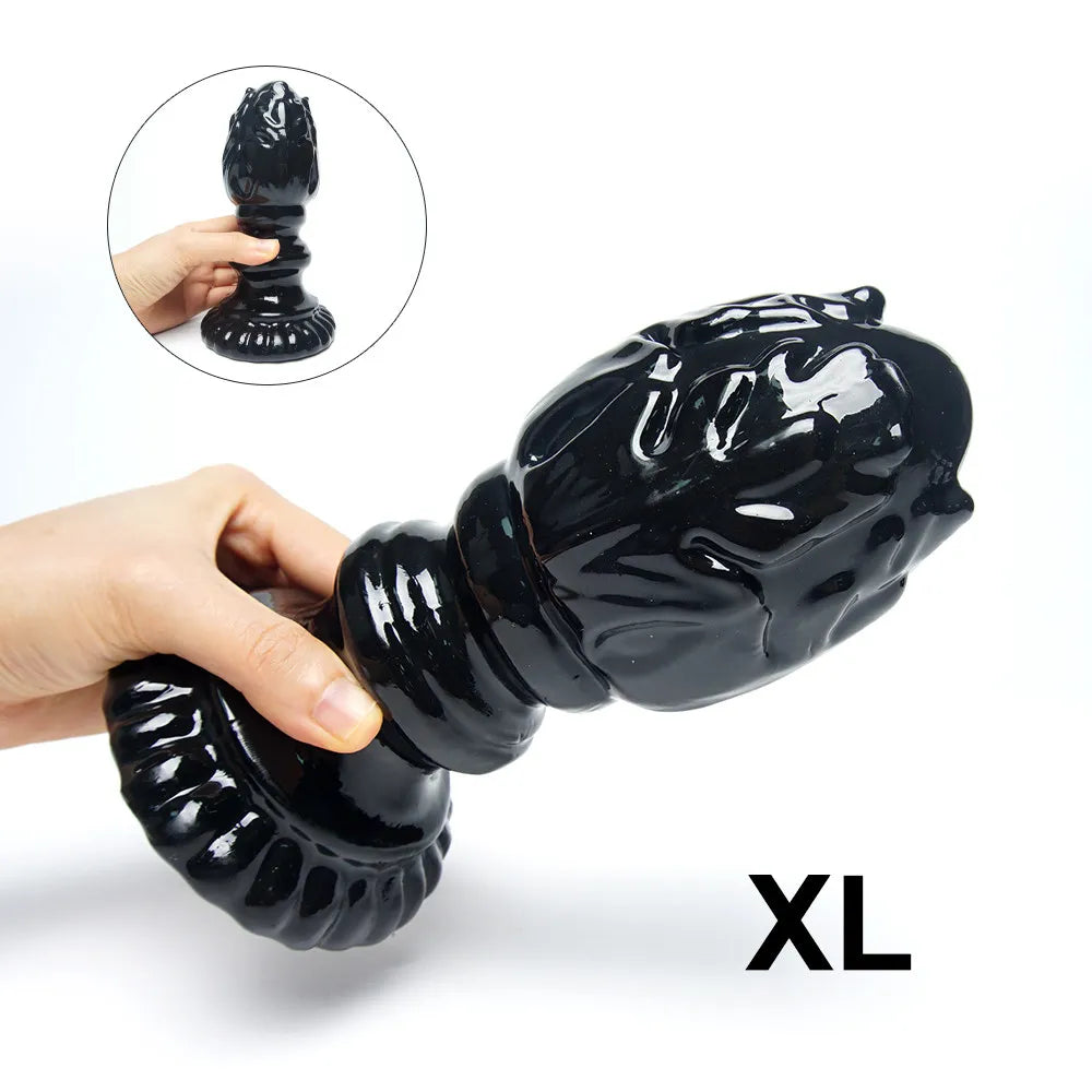 Plug Masturbador Anal Flor de Lotus XL Dildo com Ventosa