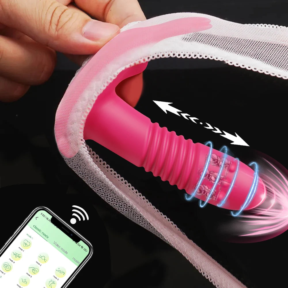 Vibrador Sem Fio Conexão a Distância Via Aplicação Com 3 Modos de Ação