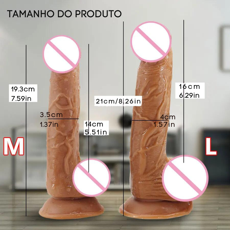 Masturbador Dildo Ultra Realista Sensação de Pele