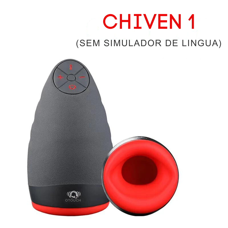 Masturbador Masculino Oral Sensação de Pele Controle de Temperatura