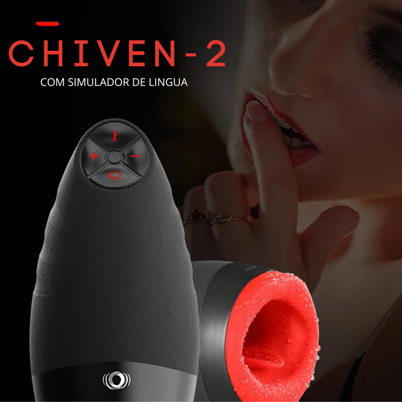 Masturbador Masculino Oral Sensação de Pele Controle de Temperatura