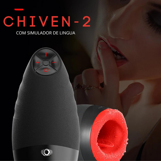 Masturbador Masculino Oral Sensação de Pele Controle de Temperatura