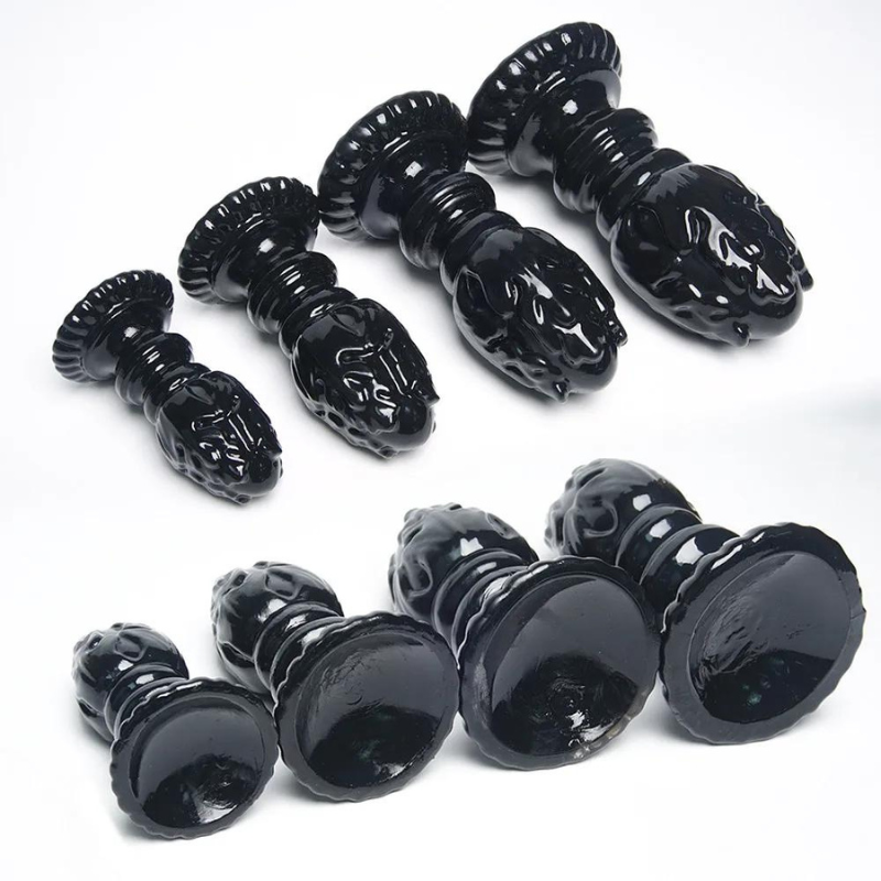 Plug Masturbador Anal Flor de Lotus XL Dildo com Ventosa