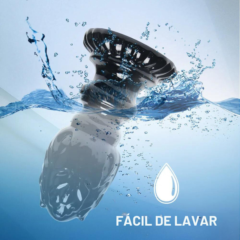 Plug Masturbador Anal Flor de Lotus XL Dildo com Ventosa