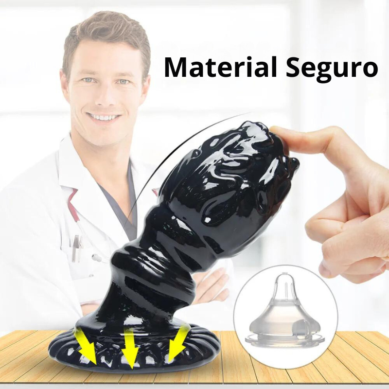 Plug Masturbador Anal Flor de Lotus XL Dildo com Ventosa