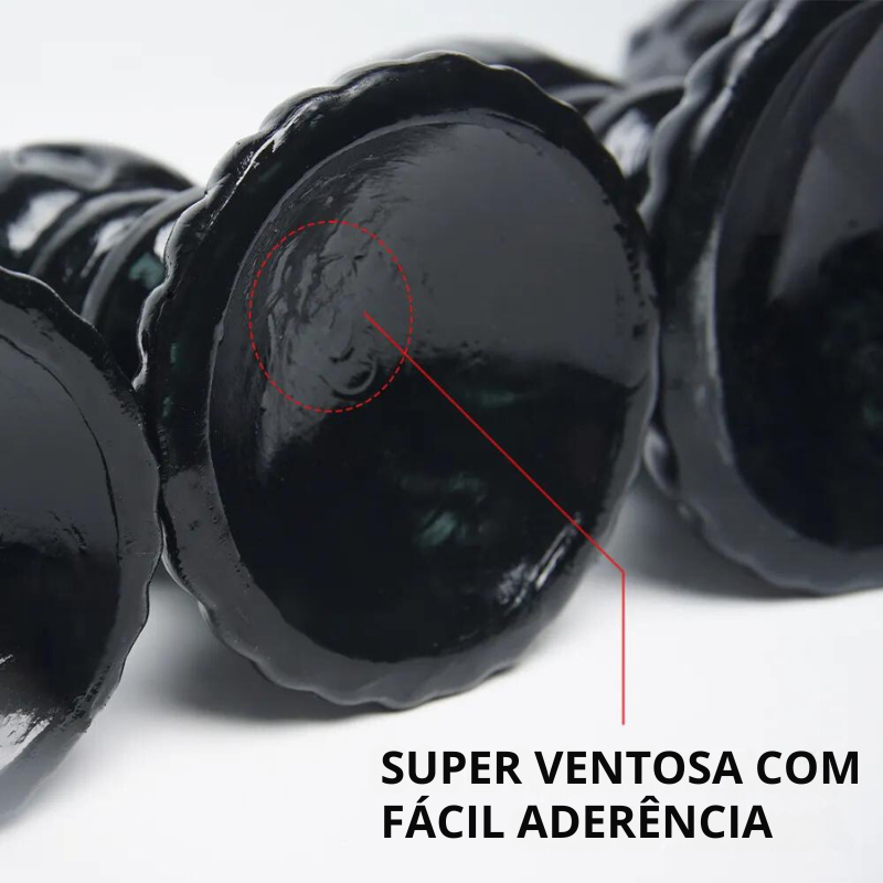 Plug Masturbador Anal Flor de Lotus XL Dildo com Ventosa