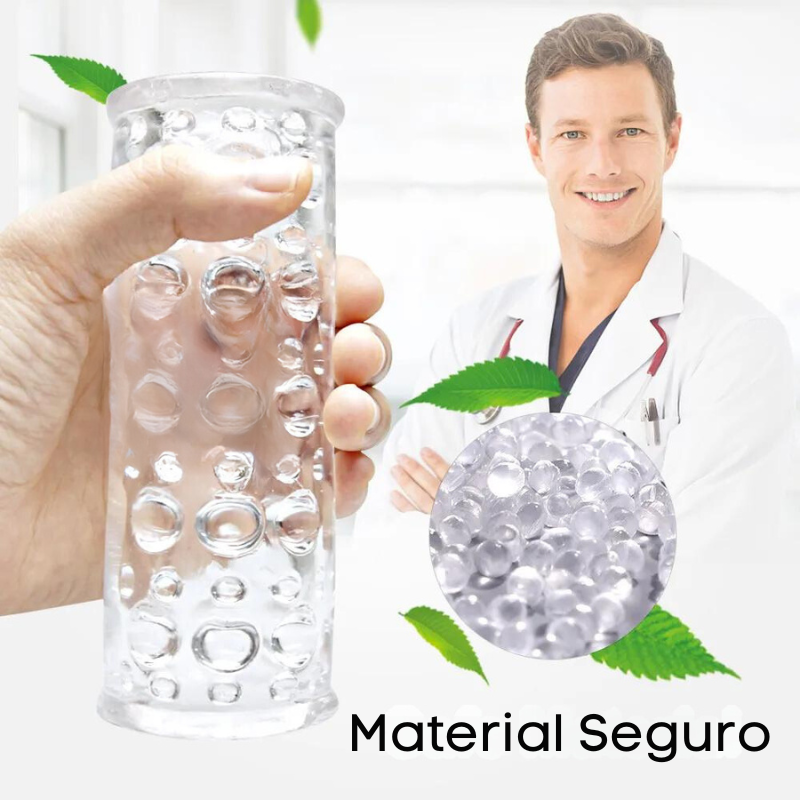 Masturbador Masculino de Silicone Massagem Com Prazer Intenso