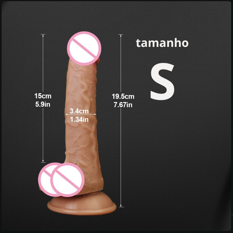 Massageador Dildo Realista Hieha