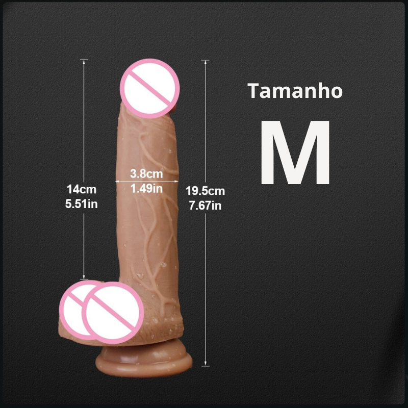 Massageador Dildo Realista Hieha