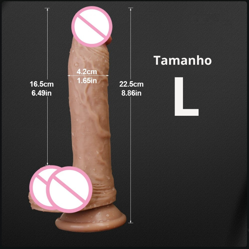Massageador Dildo Realista Hieha