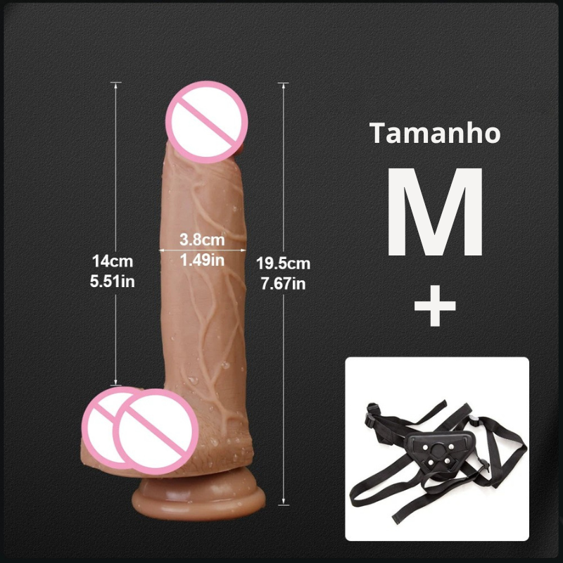Massageador Dildo Realista Hieha
